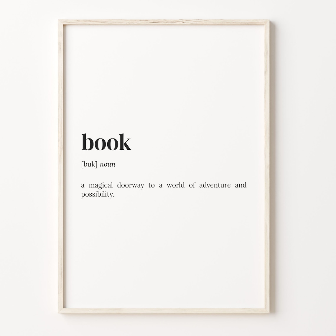 Book Definition Dictionary Poster Art Print