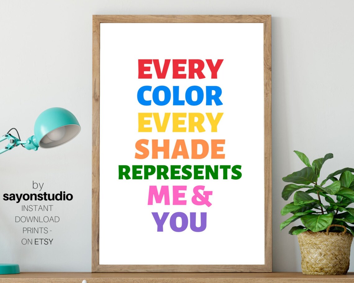 Diversity Print Poster, Inclusivity Motivational Poster