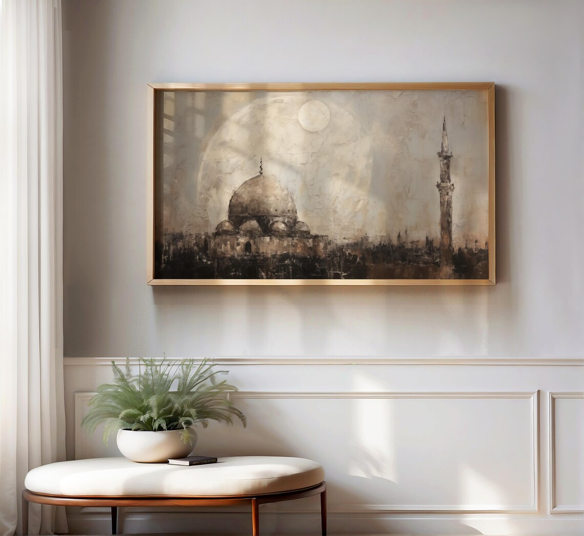 Islamic Mosque Abstract Art Print, Ramadan Decor - Image 2