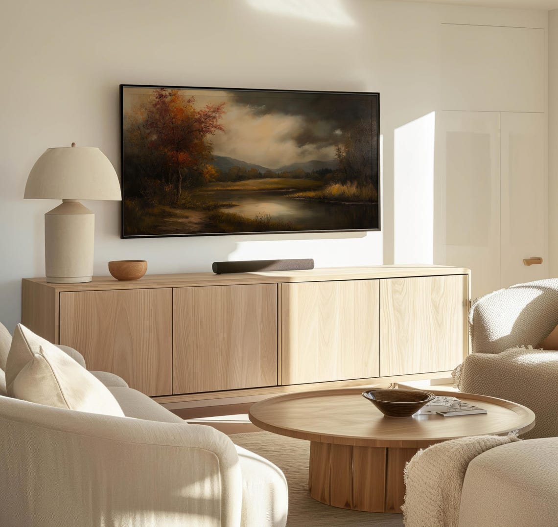 Frame Tv Moody Twilight Art Art For Frame Tvs Nature Tv Art Rustic Countryside Tv Art Fall Art Paletta Prints - Image 3