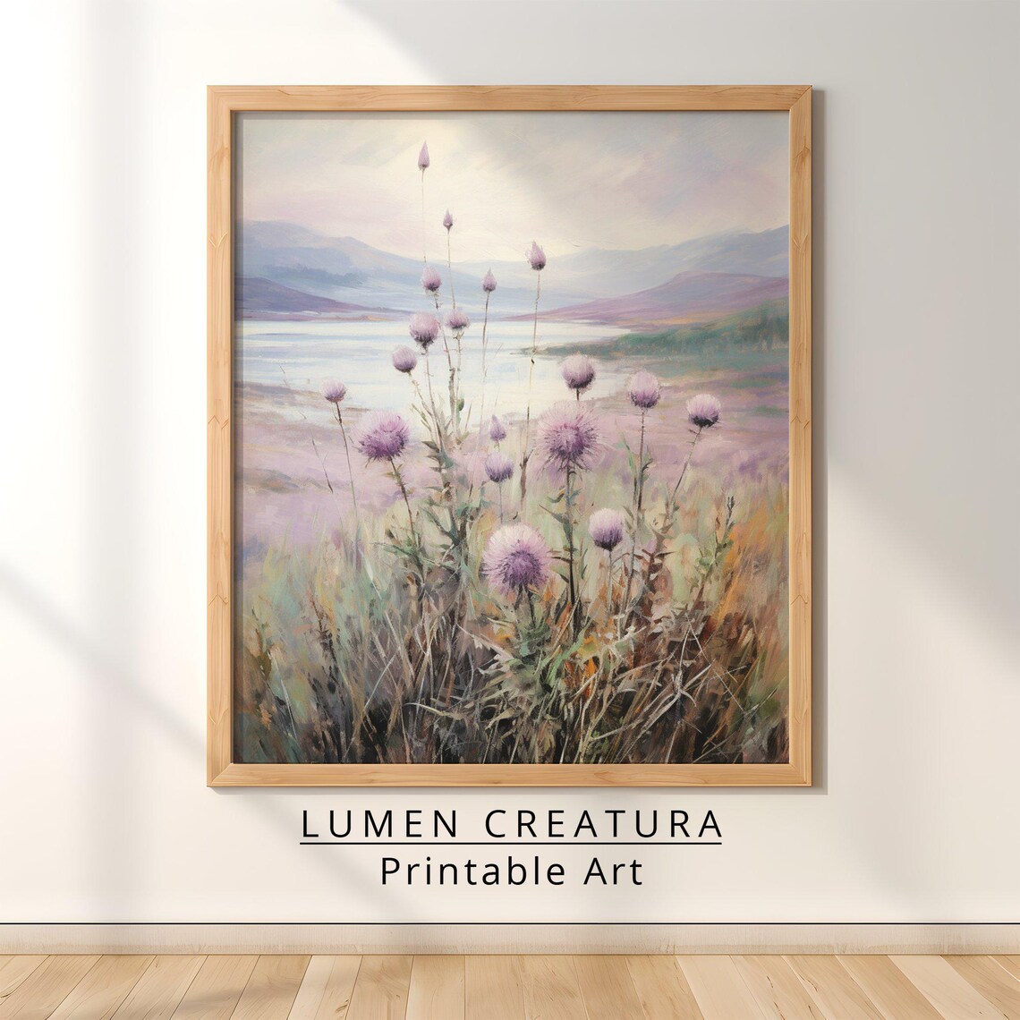 Thistles Vintage Art Print, French Countryside