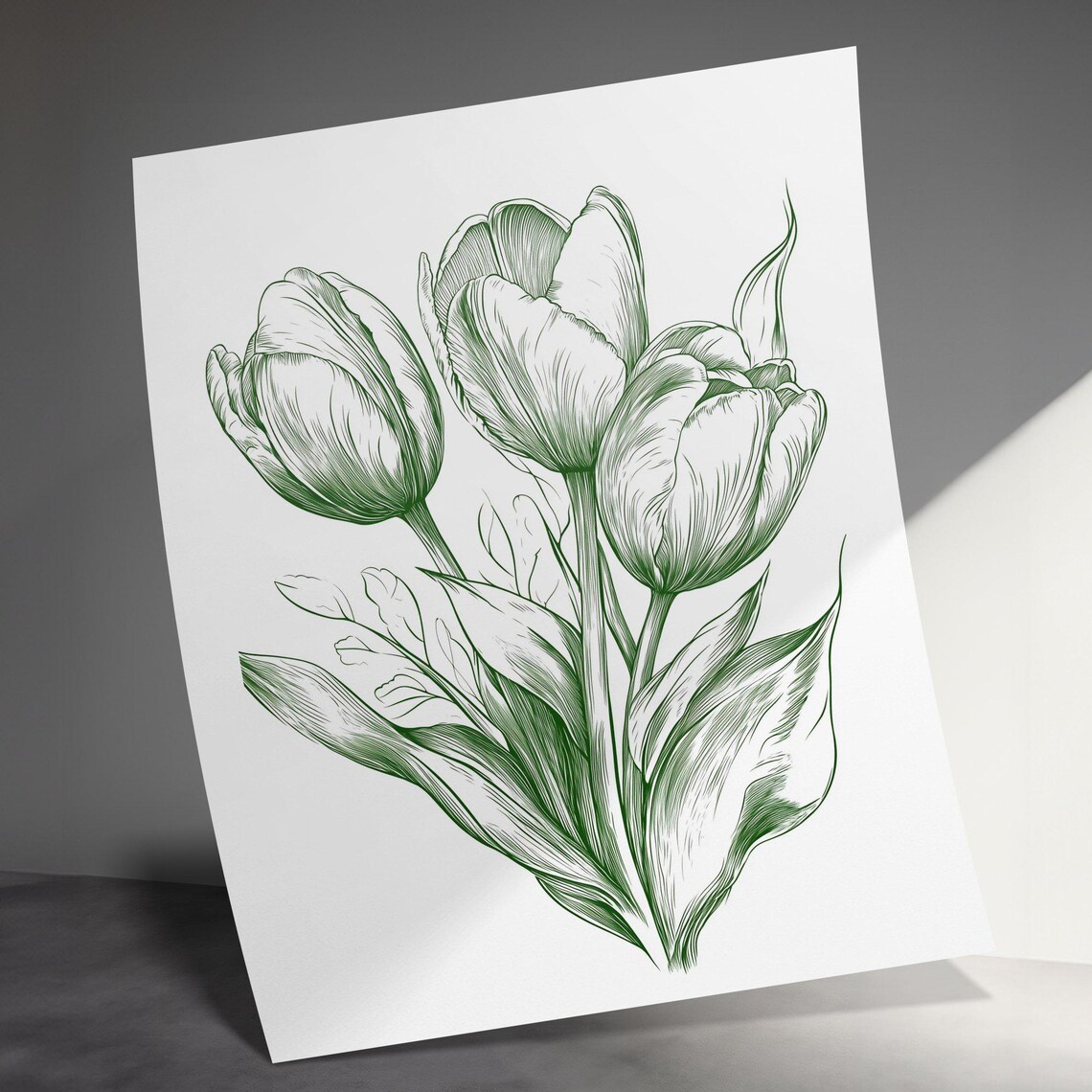 Vintage Flower Art Print, Floral Wall Art - Image 3