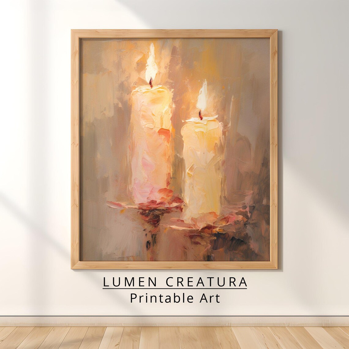 Candles Valentine’s Day Art, Romantic Decor - Image 4