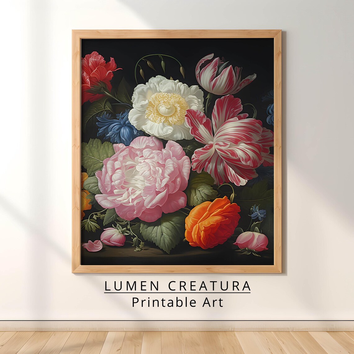 Vibrant Floral Bouquet, Nature Inspired Art Print