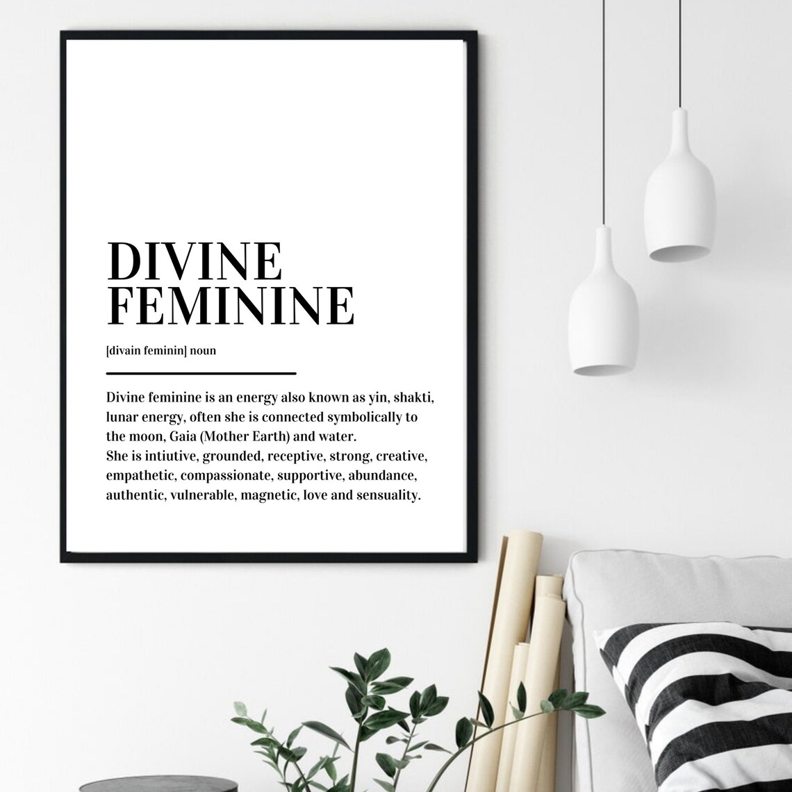 Divine Feminine Definition Art Print, Abstract Modern - Image 6