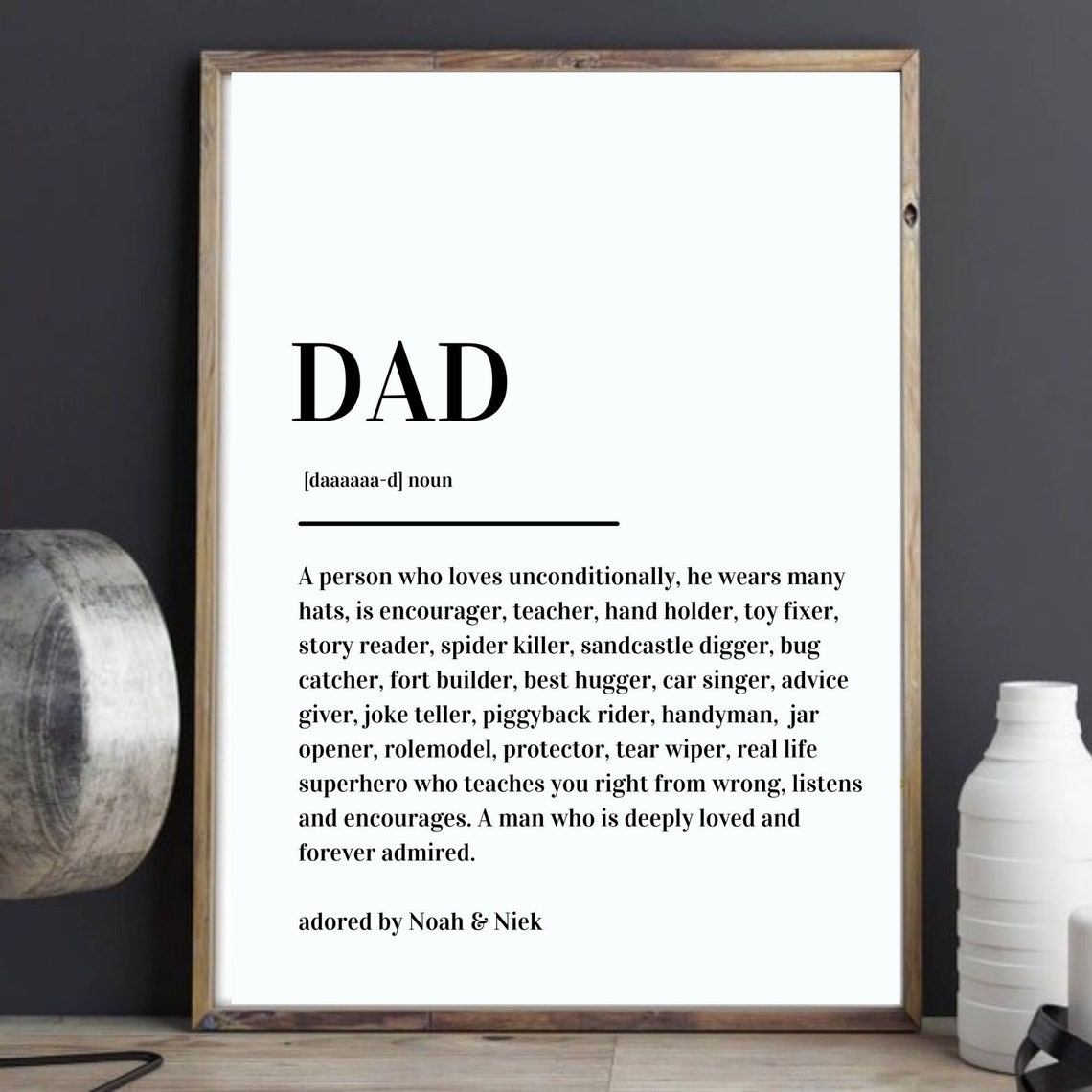 Daddy Dad Papa Father Definition Personalized Version 2 - Image 6