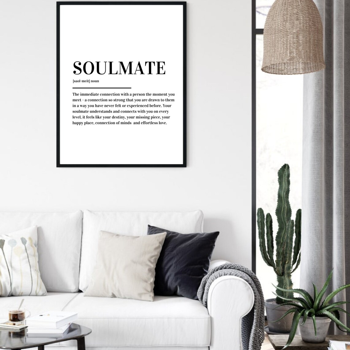 Soulmate Definition Art Print, Modern Poster - Image 6