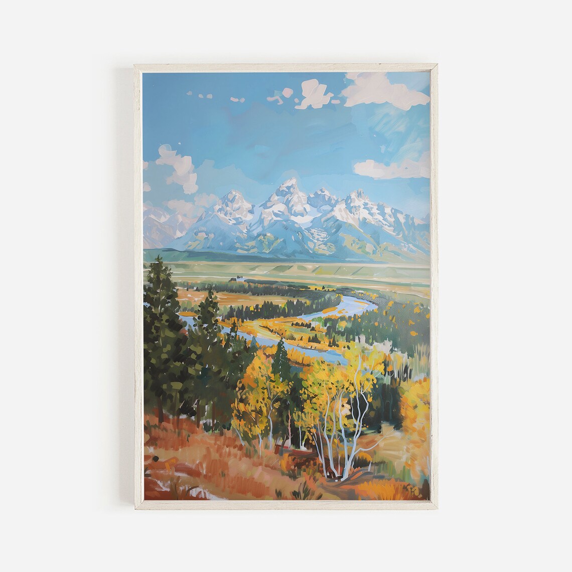 Grand Teton National Park Snake River Overlook Autumn Poster