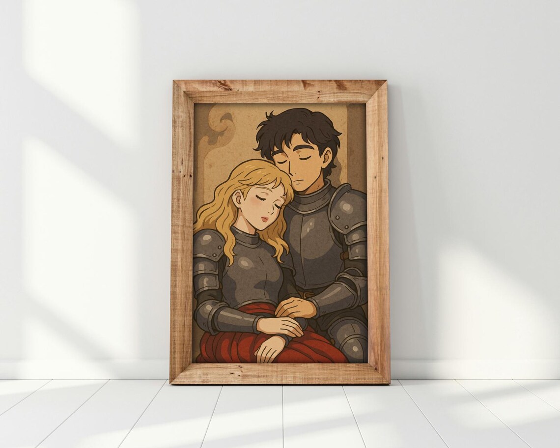 Resting After the Battle - Fantasy Couple Art - Image 3