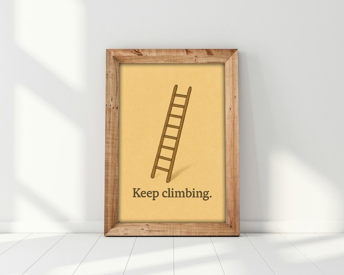 Keep Climbing - Motivational Adventure Art Print - Image 3