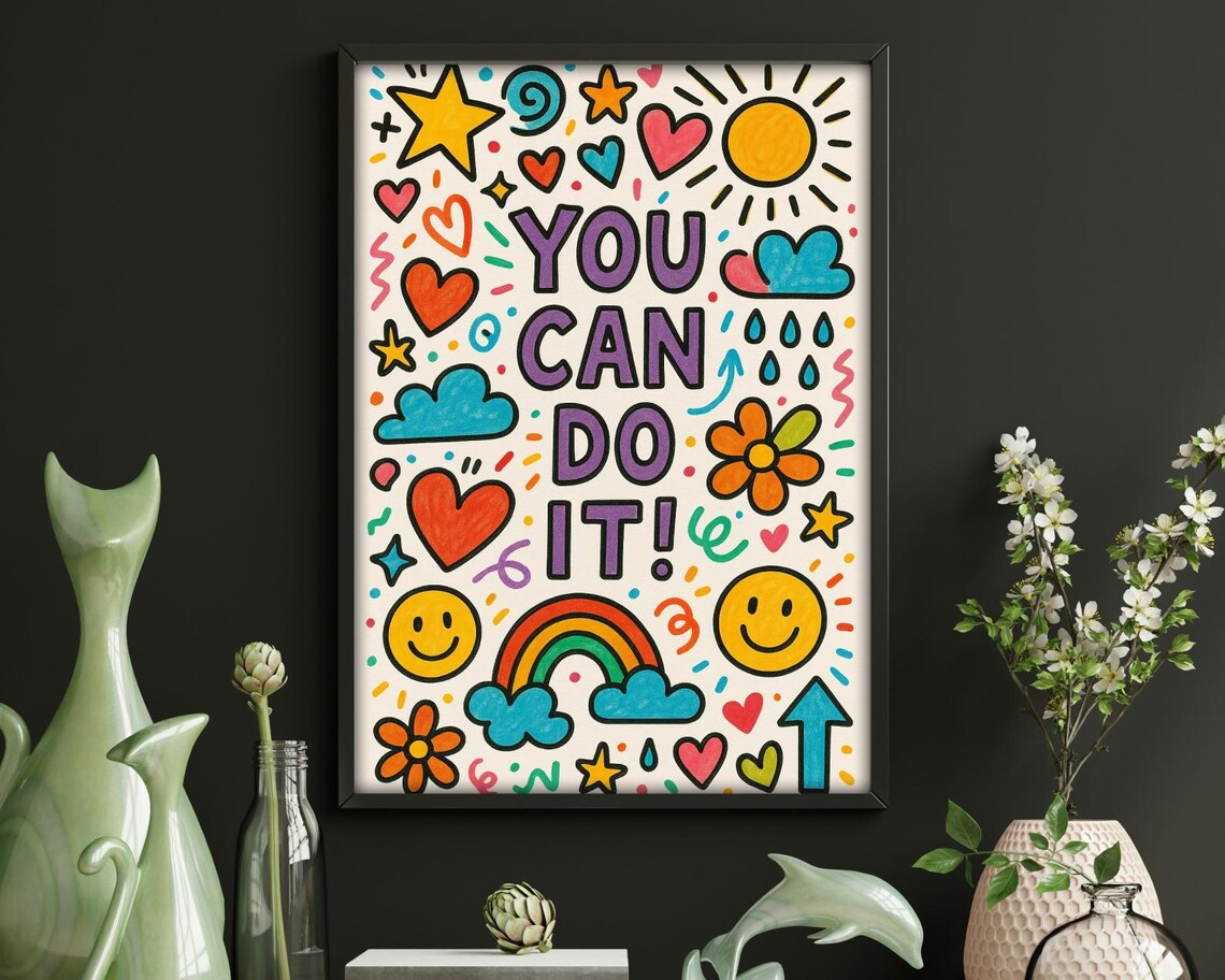 You Can Do It Motivational Poster for Kids and Adults - Image 3