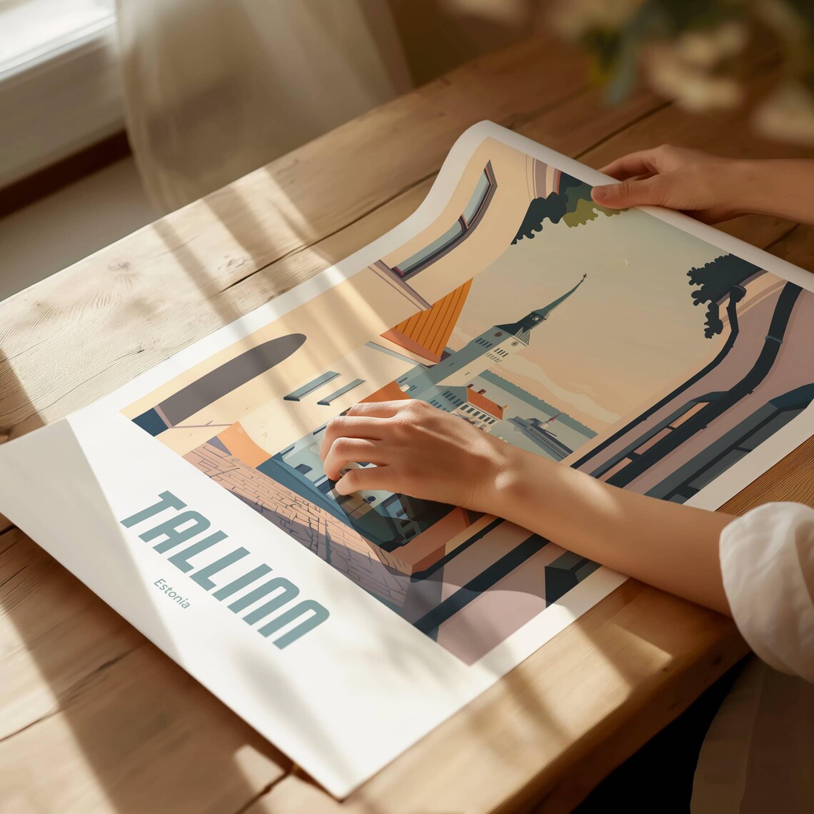 Tallinn Vintage Travel Poster, City Wall Art Print - Image 3