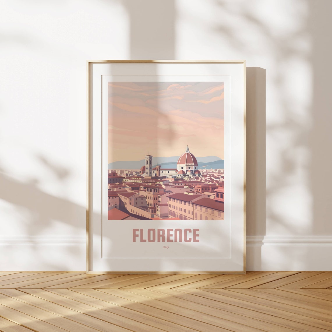 Florence Italy Duomo Cathedral Skyline Vintage Travel Poster - Image 4