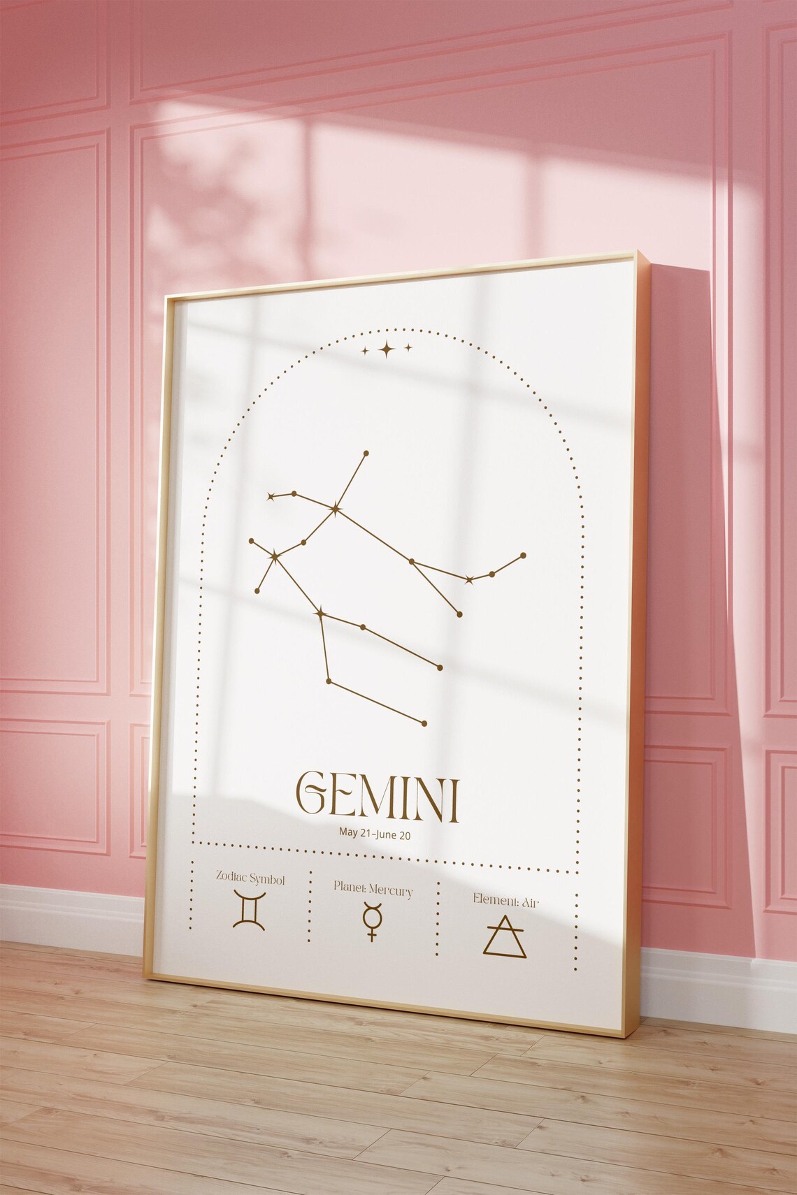 Gemini Astrology Art Print