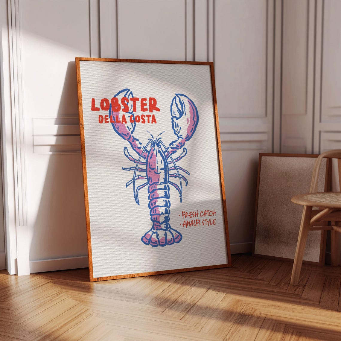 Lobster Poster Trendy Kitchen Wall Art Digital Download