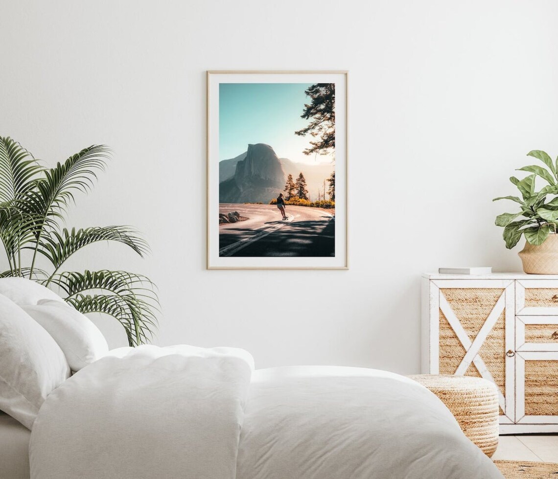 Yosemite Skater Print, California Travel Poster - Image 2