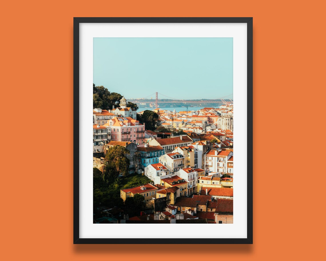 Lisbon Old Town Print Lisbon Old Quarters Prints Portugal City Wall Art Print Lisbon Alfama District Photo Print Original Photography