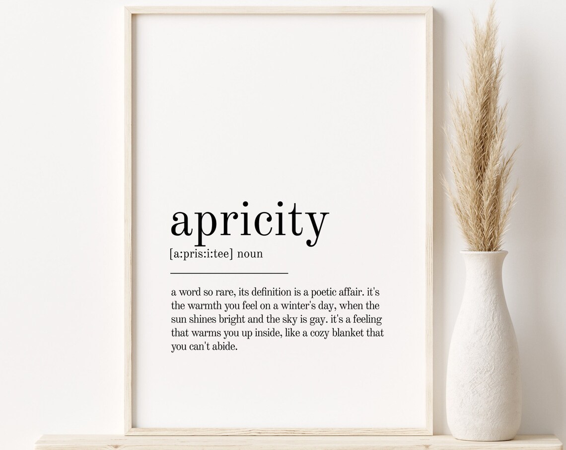 Apricity Definition Art Print, Personalized Gift For Him - Image 5