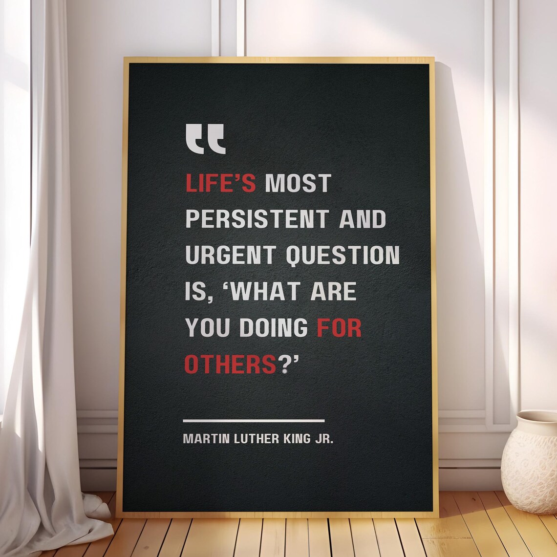 Martin Luther King Jr Quote Poster Art Print