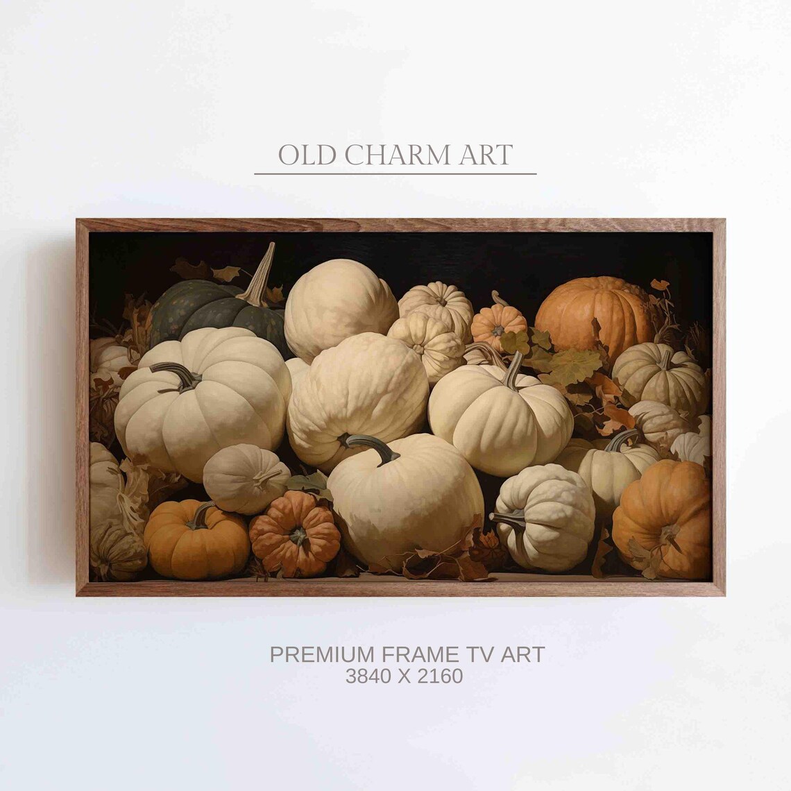 Fall Frame Tv Art Pumpkin Painting Autumn Art For Tv Pumkin Art Tv Screensaver Thanksgiving Tv Art Tvf95