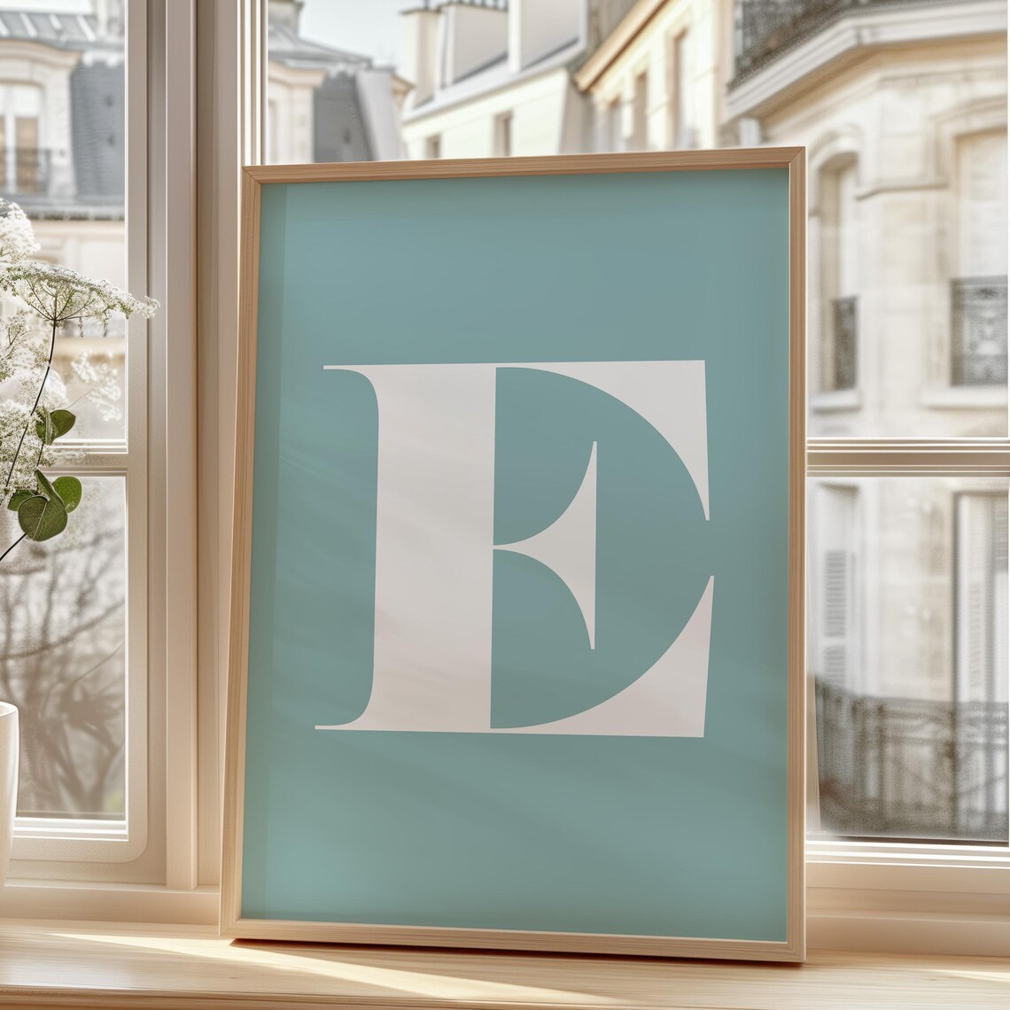 Letter E, Alphabet Wall Art Print for Dorm Decor - Image 3