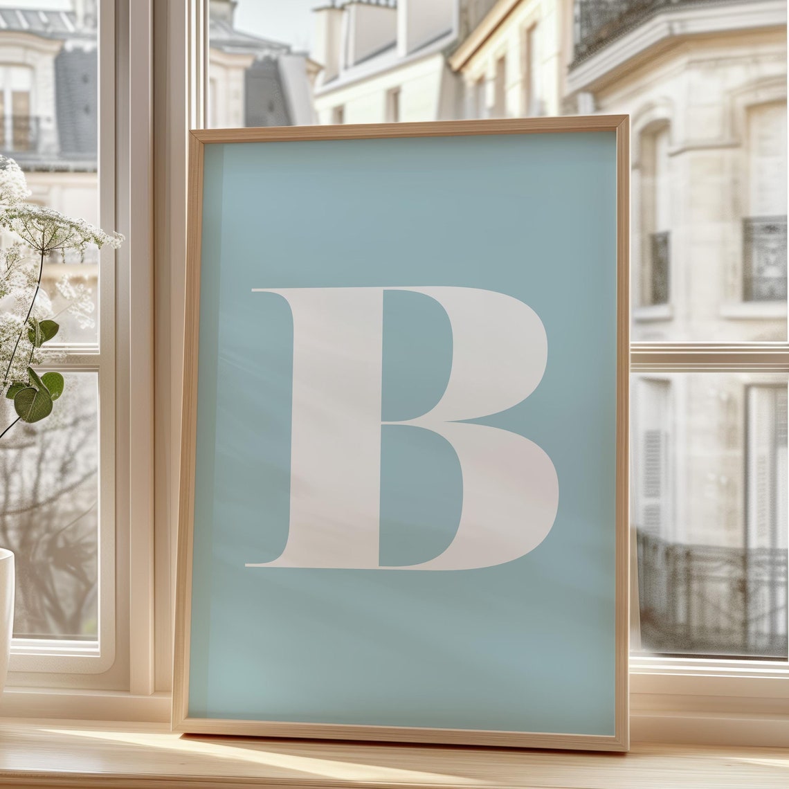 Letter B Monogram, Minimalist Poster - Image 5