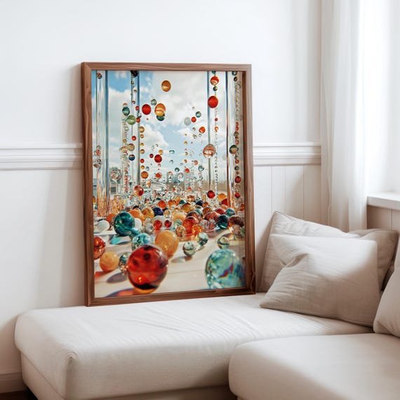 Charles Bell Inspired Photorealism Poster Vintage Gumball Print Colourful Retro Sweetshop Hyper Realistic Candy Machine 1980s