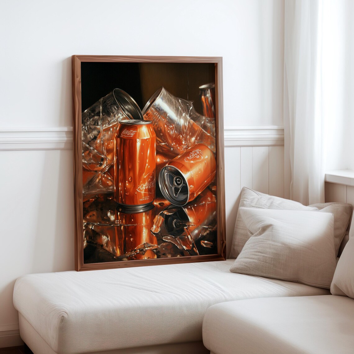 Pedro Campos Inspired Photorealism Print Hyperrealistic Object Posters Modern Realism Wall Decor Realistic Soda Can Fruit Art Print