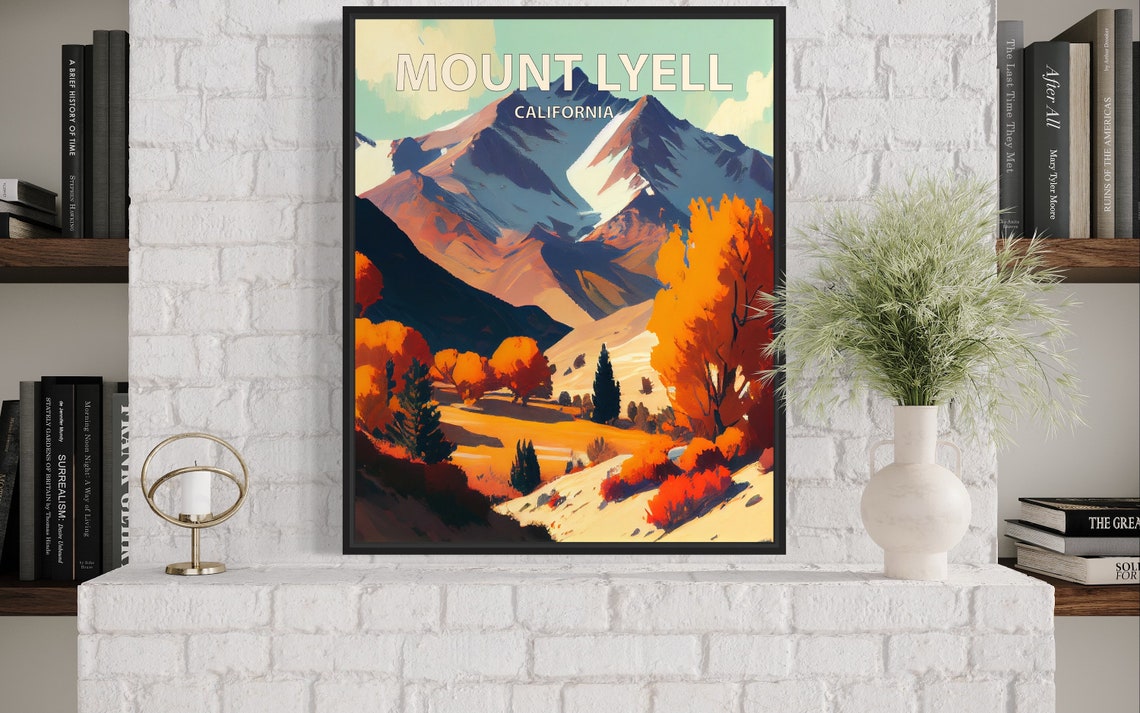 Mount Lyell California Granite Peak Autumn Valley Sunset Poster - Image 3