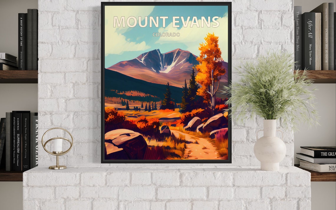 Mount Evans Colorado Boulder Trail Alpine Meadow Fall Travel Poster - Image 3