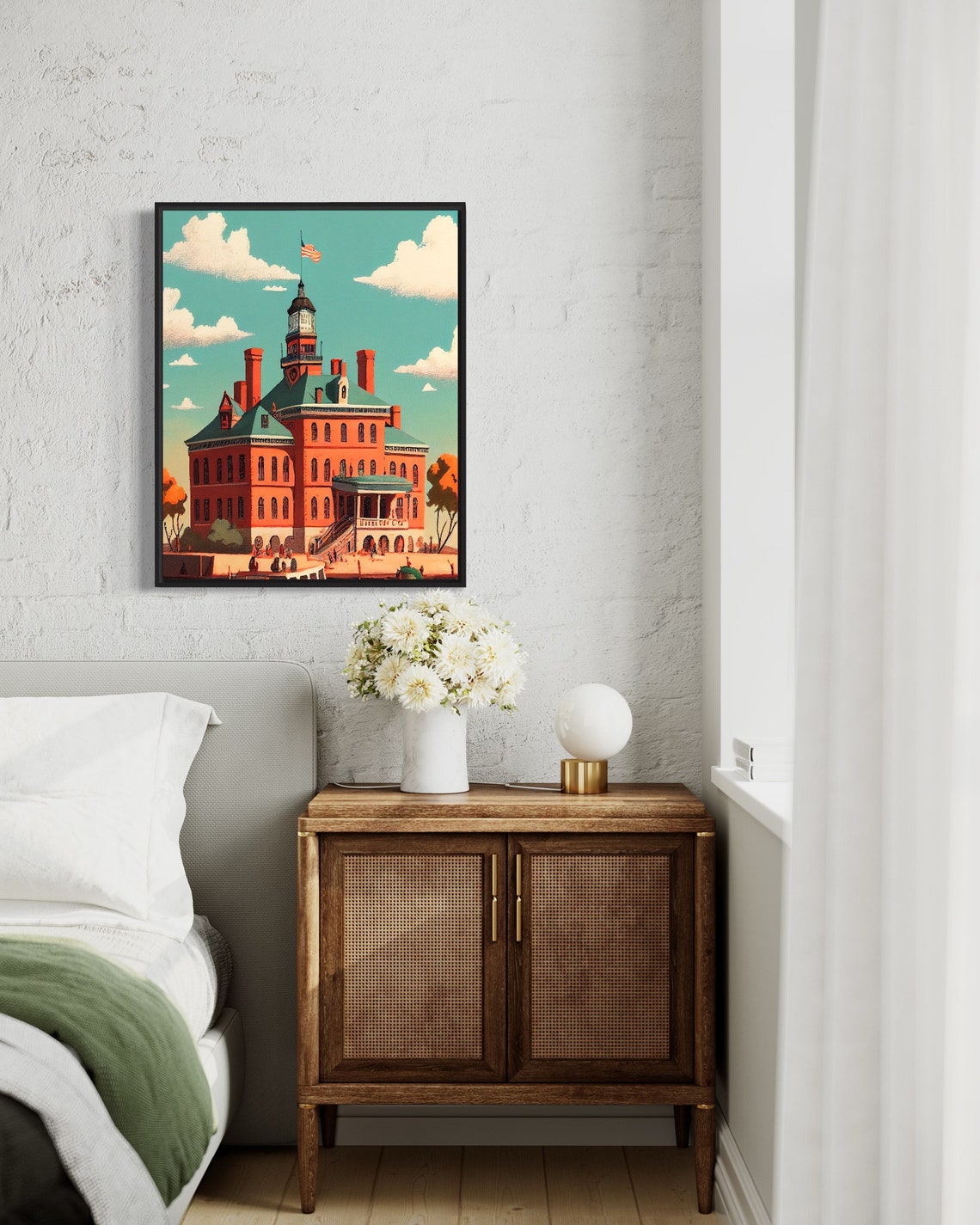 Ellis Island New York Historic Immigration Gateway Retro Poster - Image 2