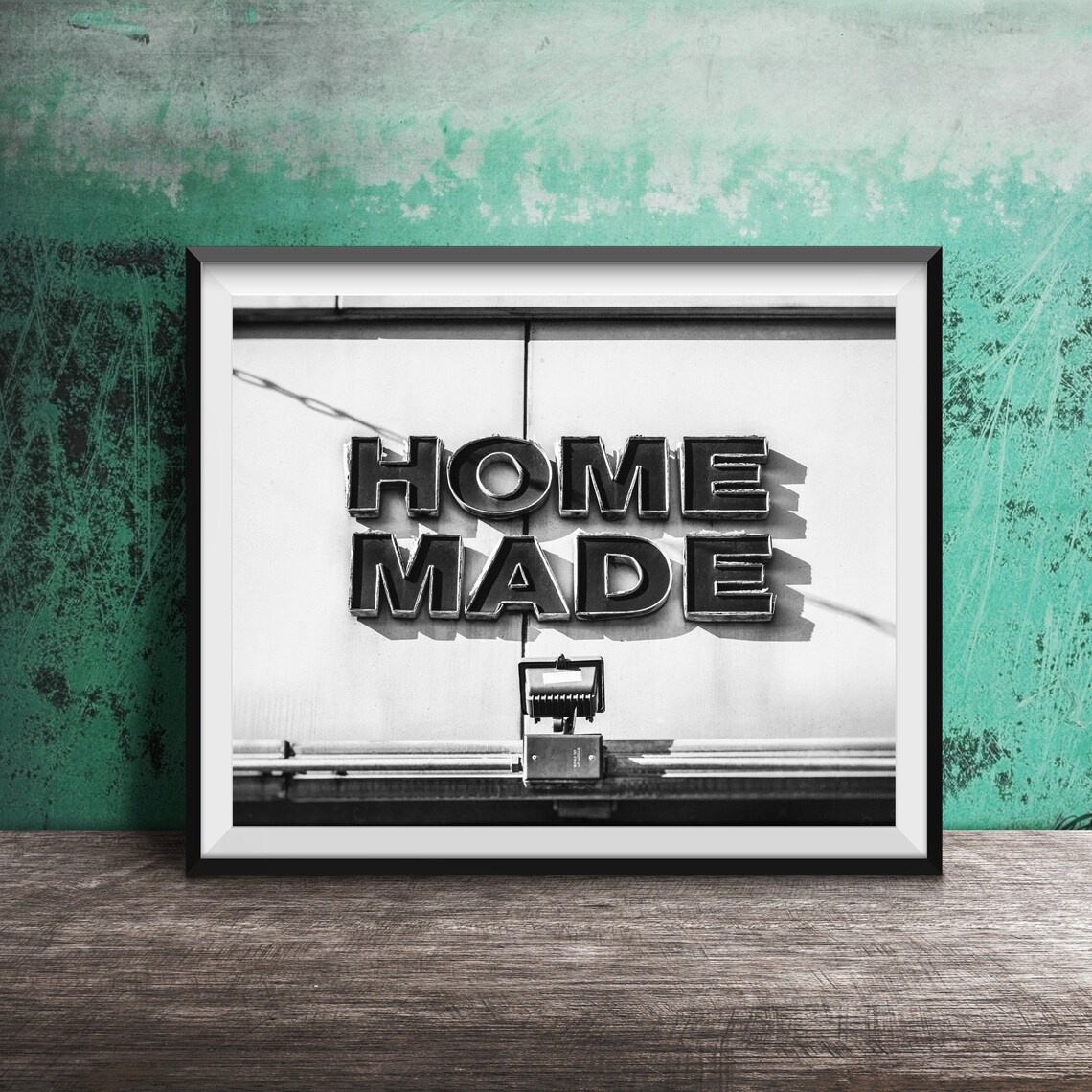 Home Made Vintage Gold Channel Letter Sign Kitchen Wall Poster - Image 2