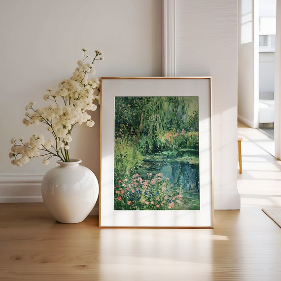 Monet-Inspired Giverny Garden Landscape Art Print
