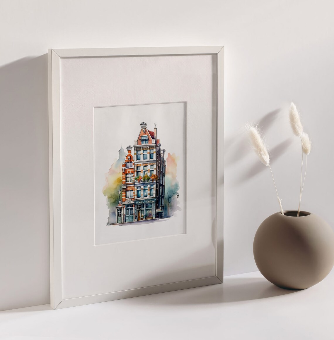 Famous Building Watercolor Painting, Cute Design - Image 3