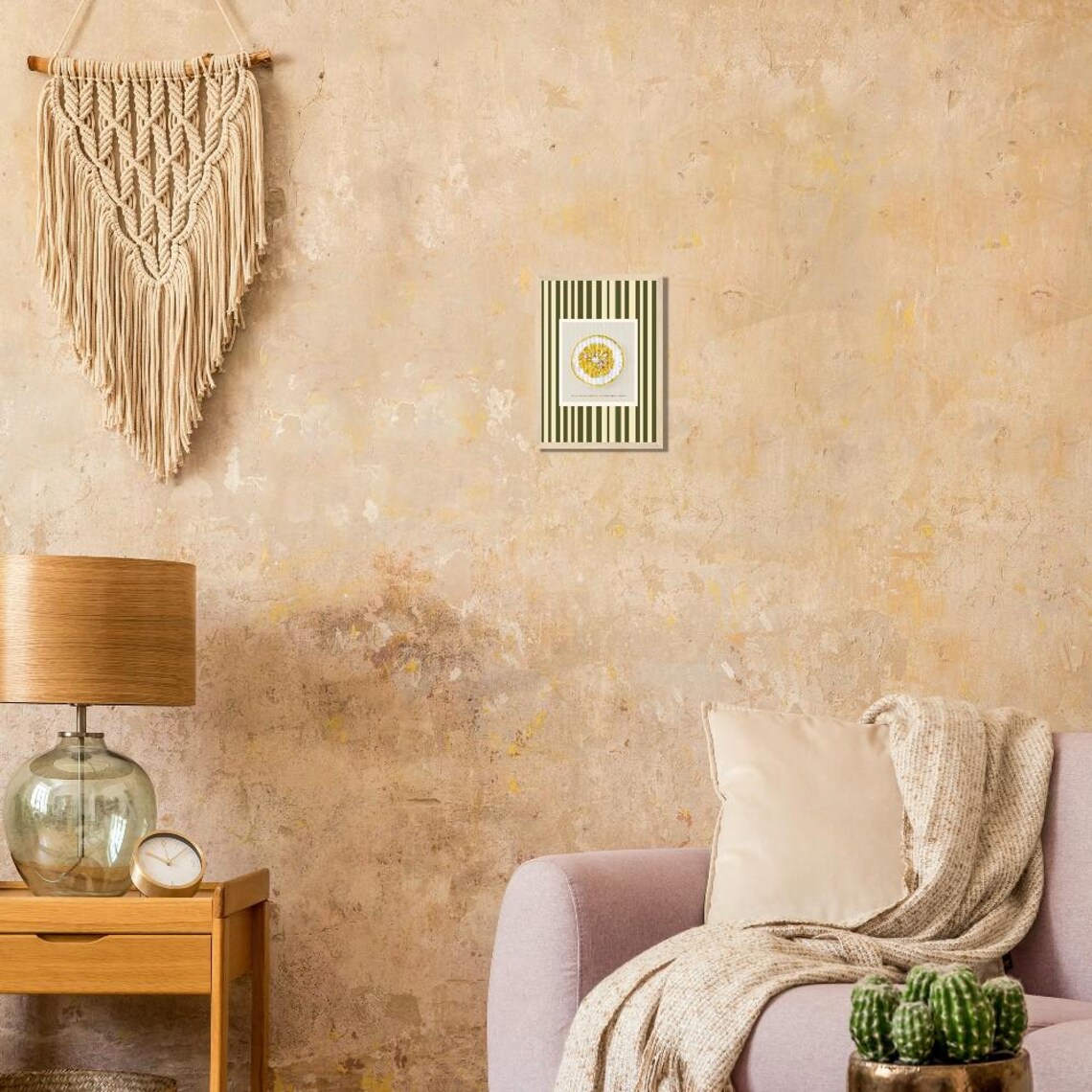 Artistic Lemon Painting, Kitchen Farmhouse Decor - Image 2