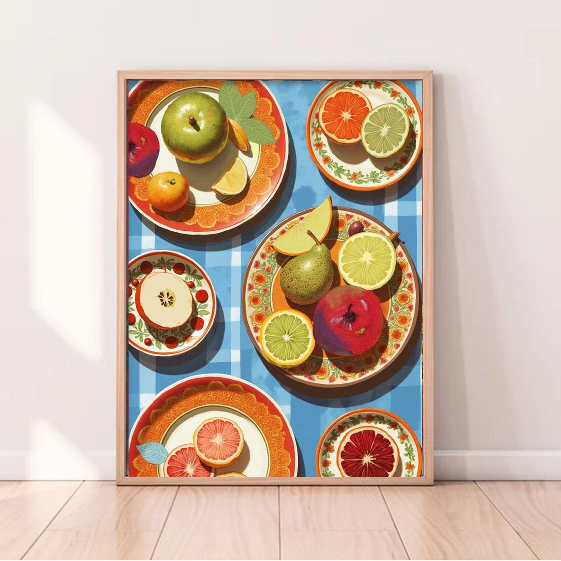 Fruit Still Life - Boho Kitchen Decor Art Print
