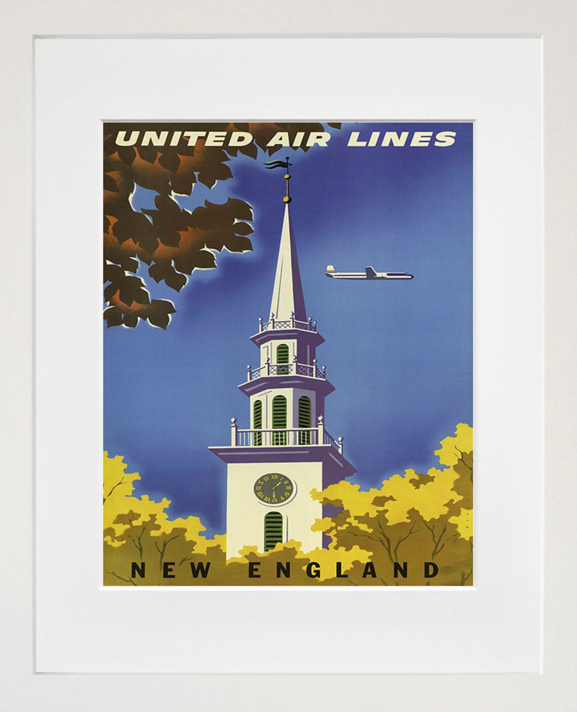 New England Vintage Travel Poster Art Print - Image 2
