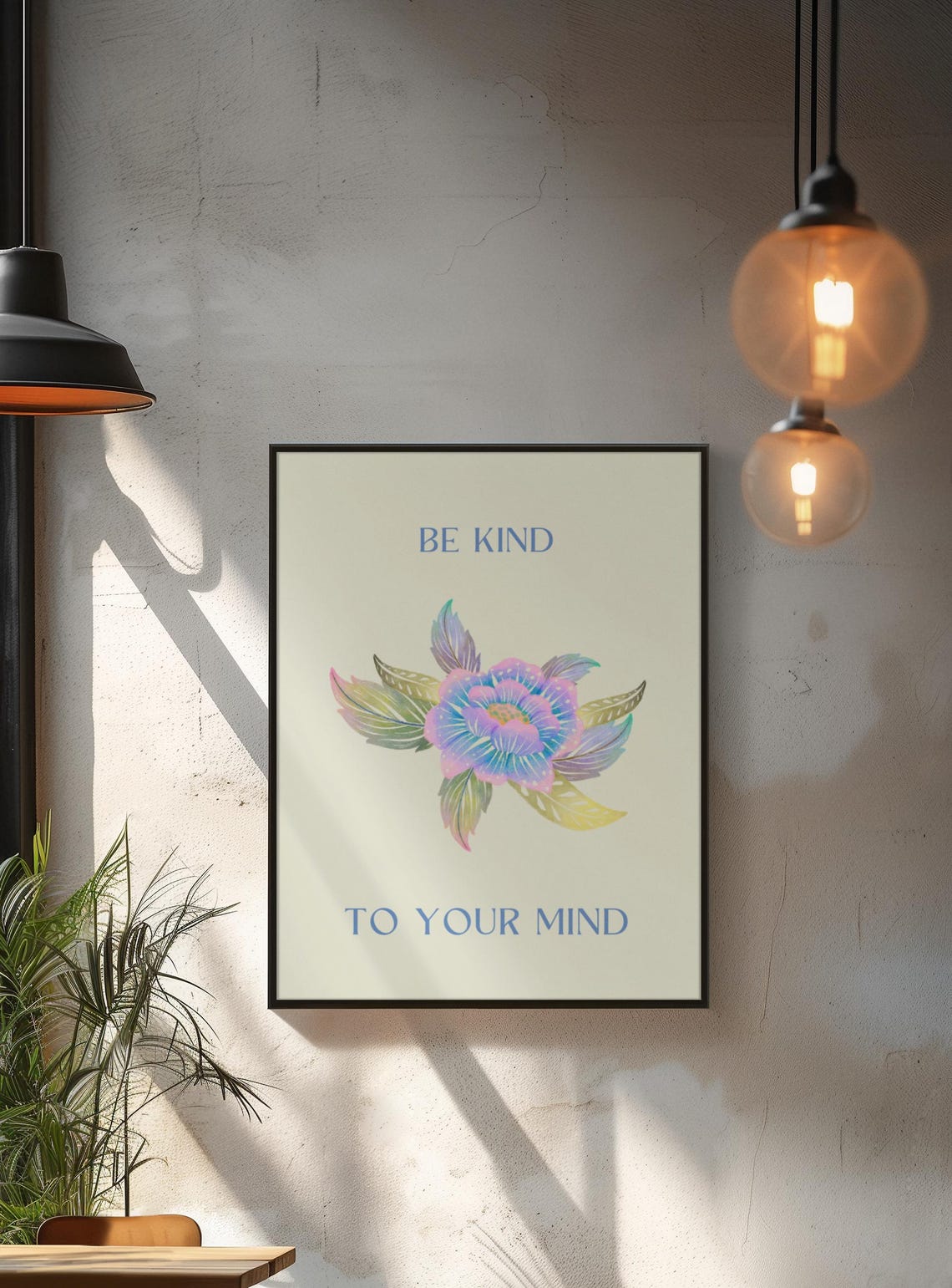 Relatable Art Adhd Poster Wall Art Adhd Print Mental Health Poster Office Decor Therapy Wall Art Be Kind To Your Mind - Image 2