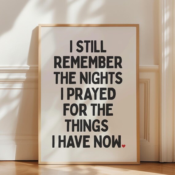 Positive Quote Print Inspirational Wall Art Trendy Typography Poster Motivational Uplifting Retro