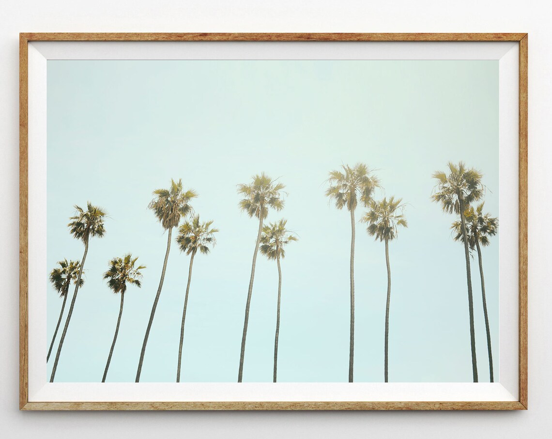 California Palm Tree Tropical Travel Poster - Image 2