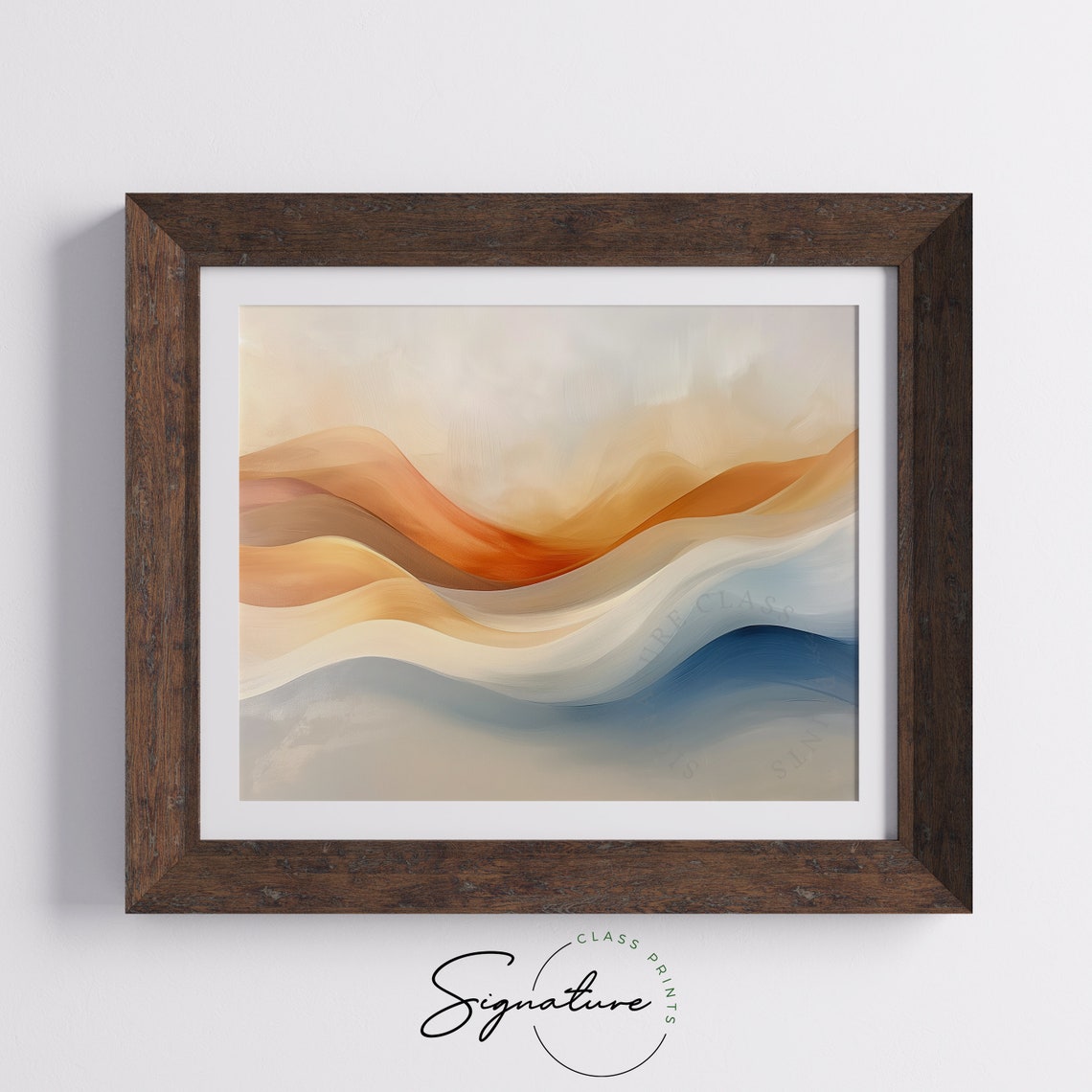 Abstract Autumn Breeze Soft Fall Colors Modern Artistic Wall Poster - Image 5