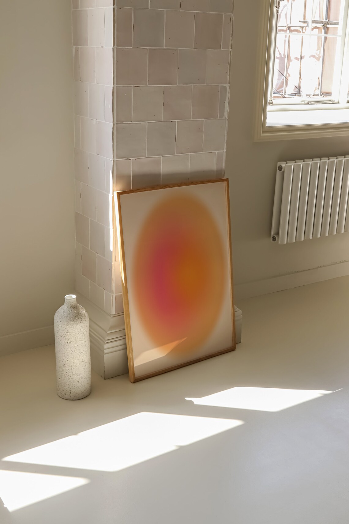 Gradient Aura Summer Orange Aesthetic Art Print