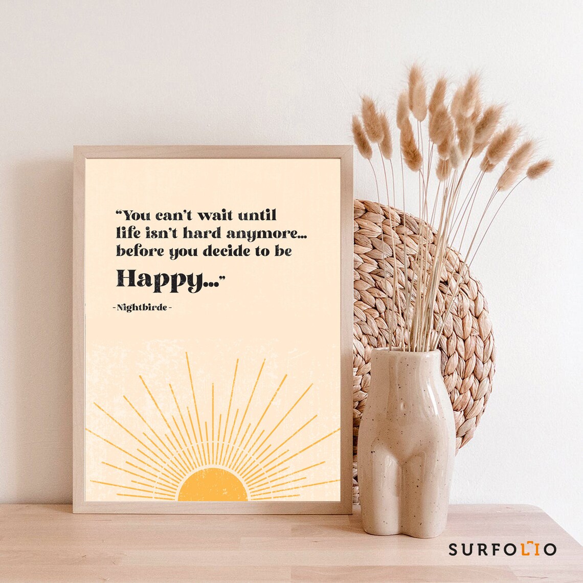 Nightbirde Quote Print, Inspirational Wall Art