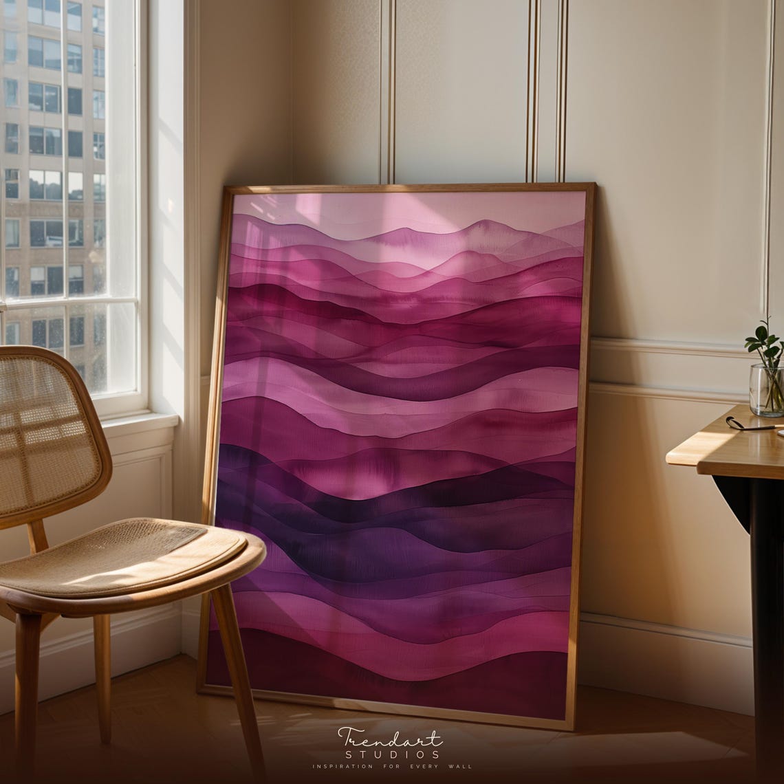 Zodiac Wall Art Scorpio Print Moody Plum Abstract Spiritual Astrology Gift Da00018