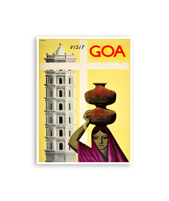 Goa India Art Travel Poster Vintage Print Wall Decor Xr4073