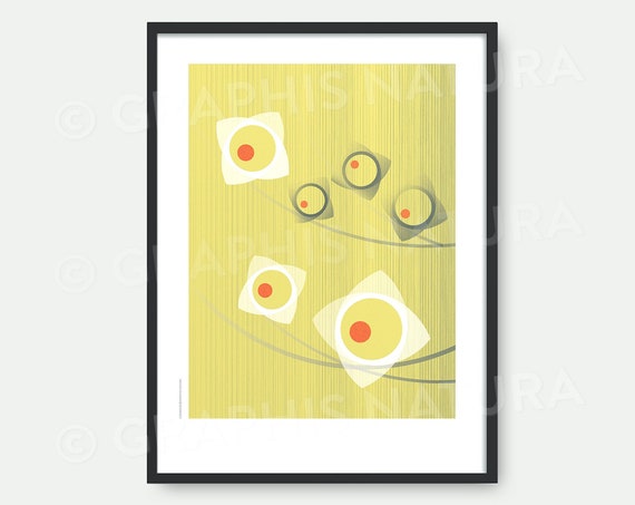 Dogwood Flower Art Minimalist Floral Art Spring Blossoms Geometric Botanical Art Print Nature Lovers Wall Art Organic Modern Decor