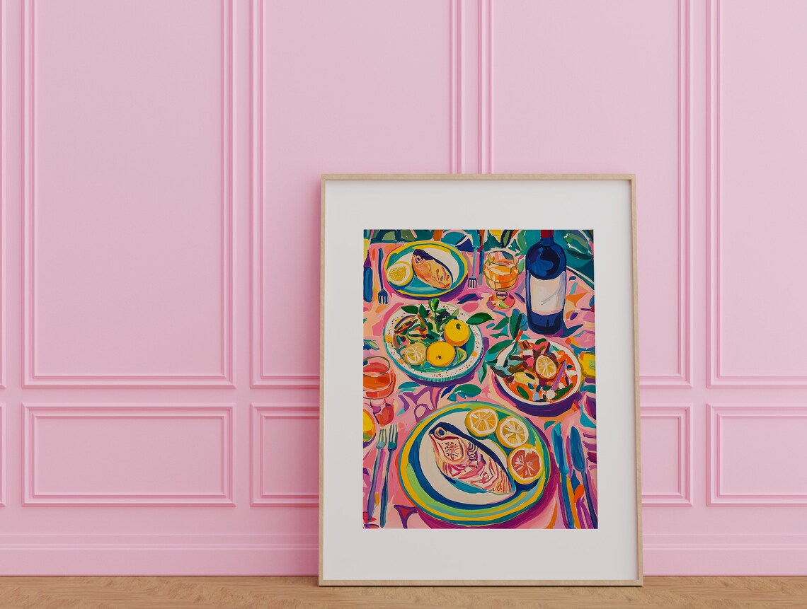 Matisse-Inspired Table Setting Art Print, Kitchen Decor - Image 3