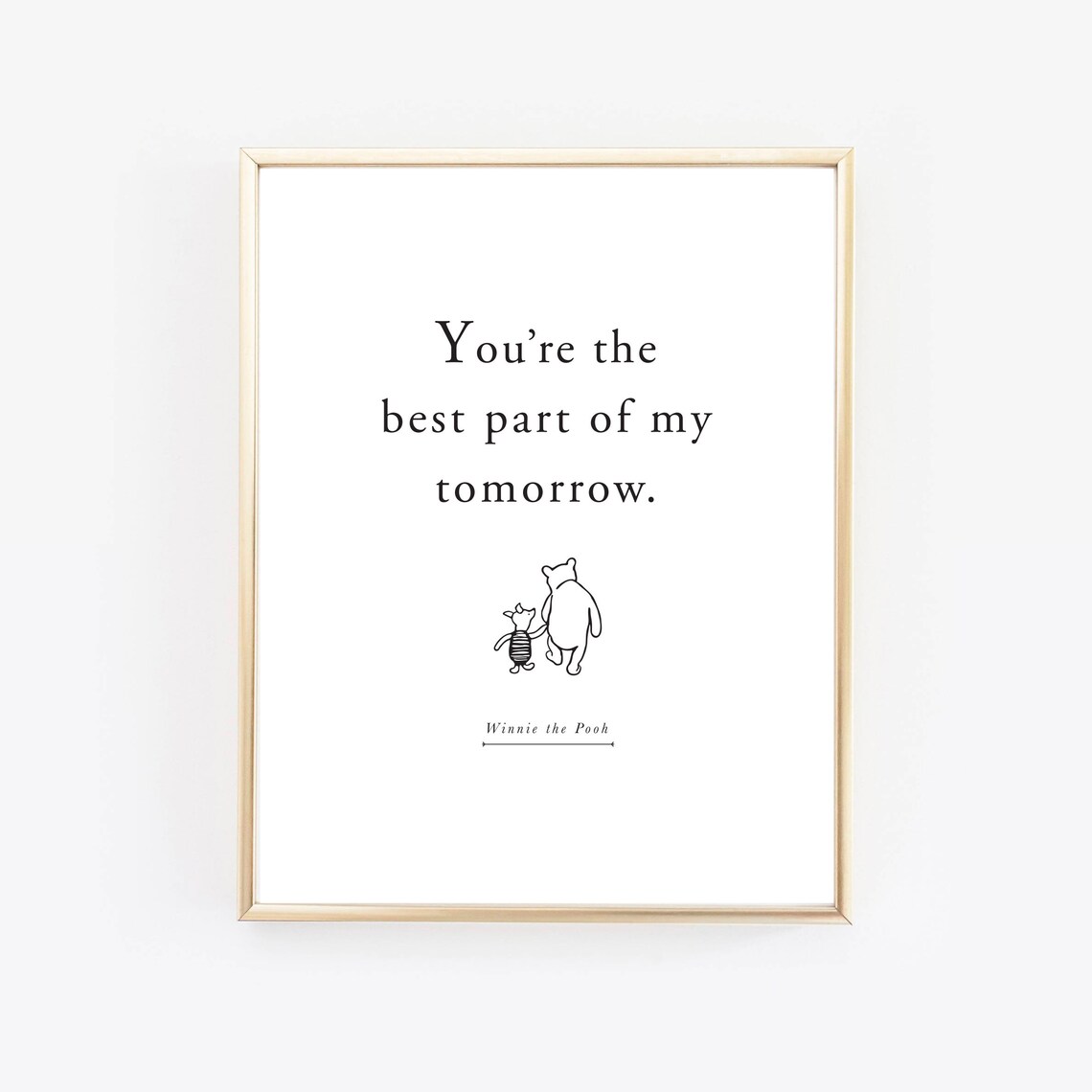 Winnie the Pooh Inspirational Nursery Art Print - Image 2