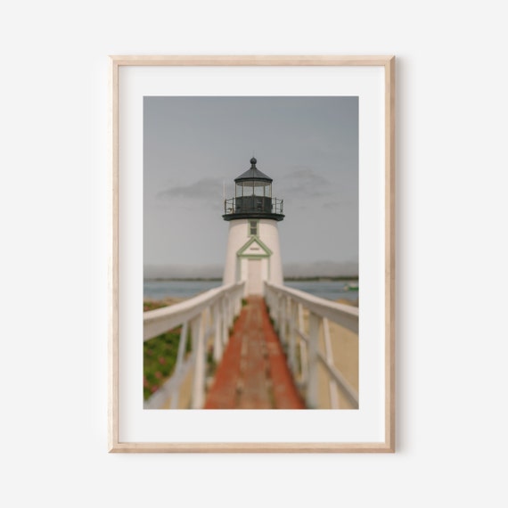 Nantucket Wall Art Brant Point Lighthouse Print New England Coastal Photography Travel Photography Fine Art Landscape Nautical Decor