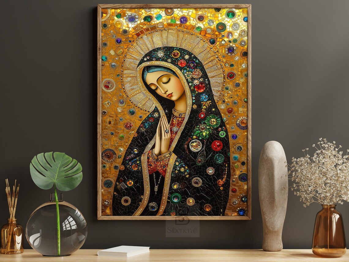 Mother Maia Pop Art Virgin Mary, Christian Art Print - Image 5